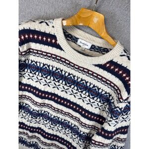 Goodfellow & Co. Mens Size XL Crewneck Pullover Sweater Fair Isle Knit Fisherman